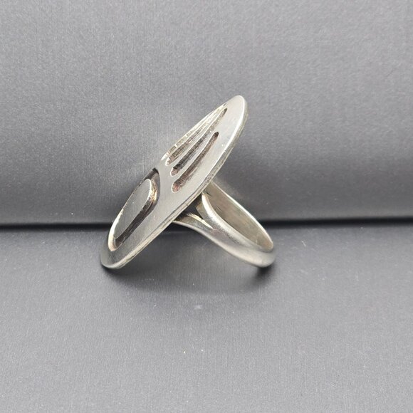 VTG Sterling Silver Bear Paw Statement Ring Size 6.5 Native American Style 6.76g - Picture 2 of 10